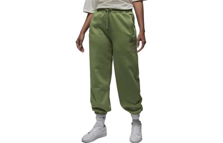 Jordan Jordan Flight Knitted Sweatpants Women's Light Olive Moderate Cuffed Pants
