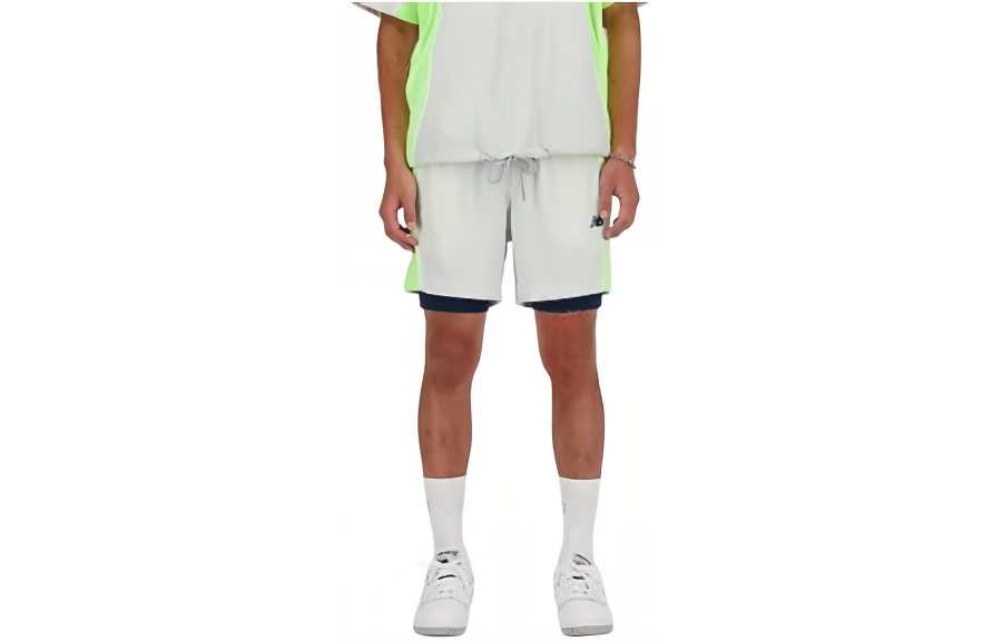 New Balance New Balance Hoops On Court 2 In 1 Shorts