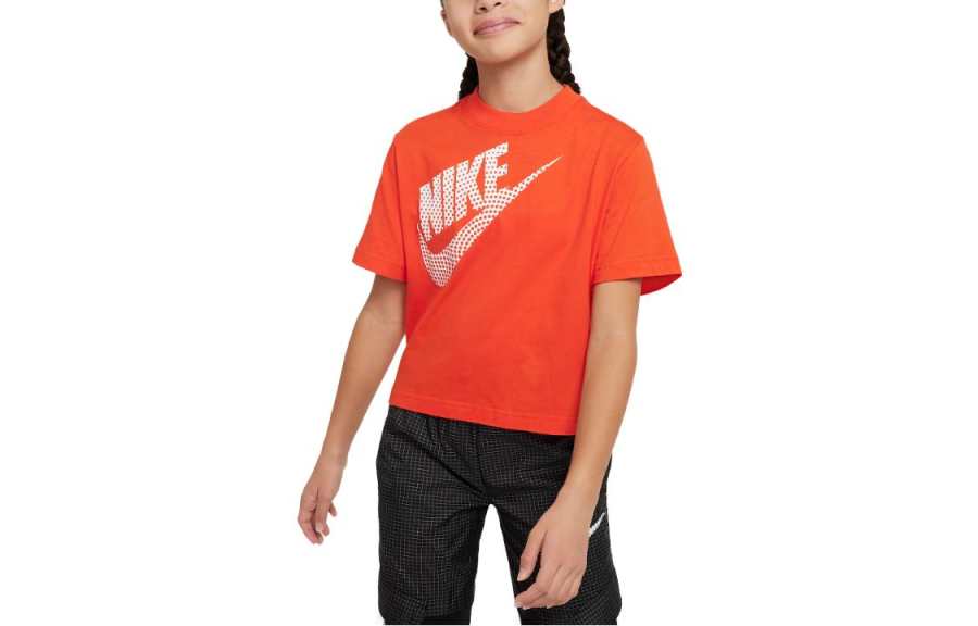 Nike Nike Sportswear Essentials T Shirt Orange Kids'