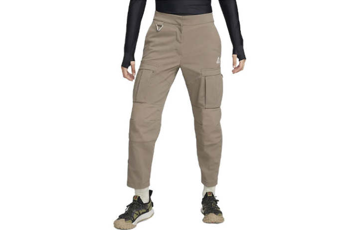 Nike Nike Casual Pants Women's Olive Gray Moderate Straight Fit Pants