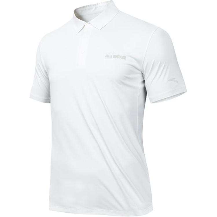 Anta Outdoor Collection Polo Shirt Men's Papyrus White