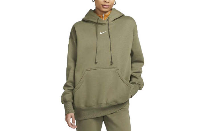 Nike Nike Sweatshirts Women's Olive Hooded Moderate Regular