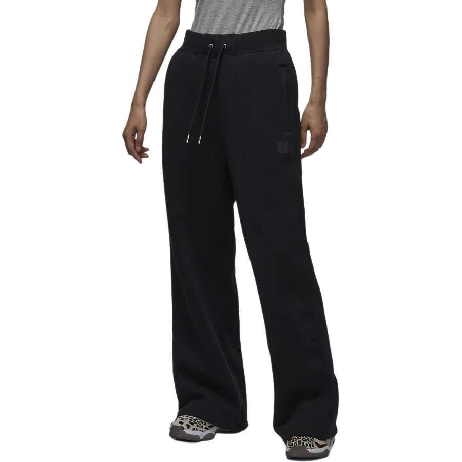 Jordan Jordan Flight Fleece Loose Fit Fleece Lined Soft And Comfortable Knitted Sweatpants Women's Black