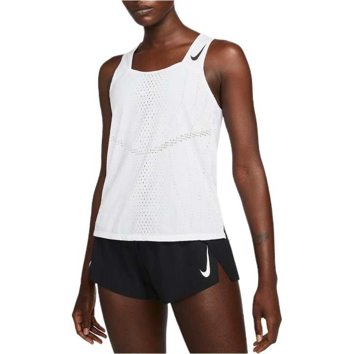 Nike Nike Tank Tops Women's White Crew Neck Moderate Straight Fit