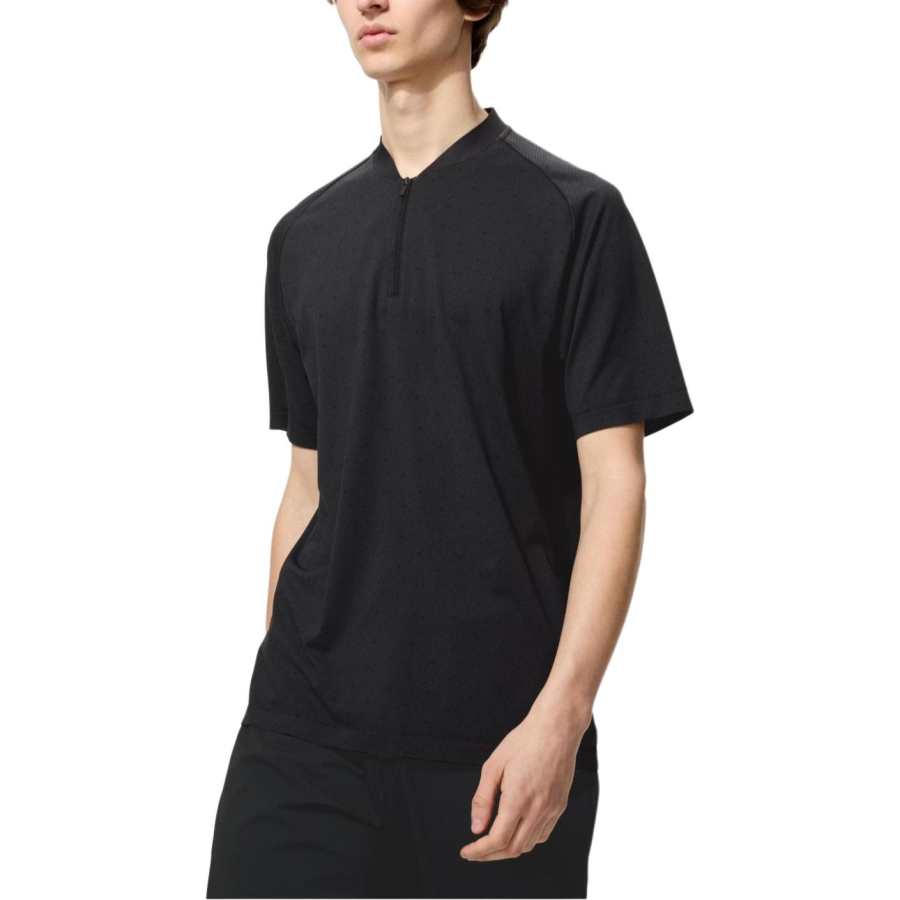 UNIQLO T Shirts Unisex Black V Neck Moderate