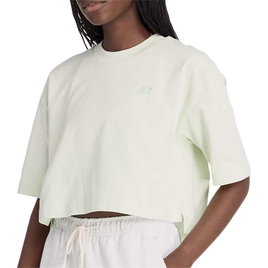 New Balance New Balance Drop Shoulder Sleeve T Shirt Women's Natural Mint