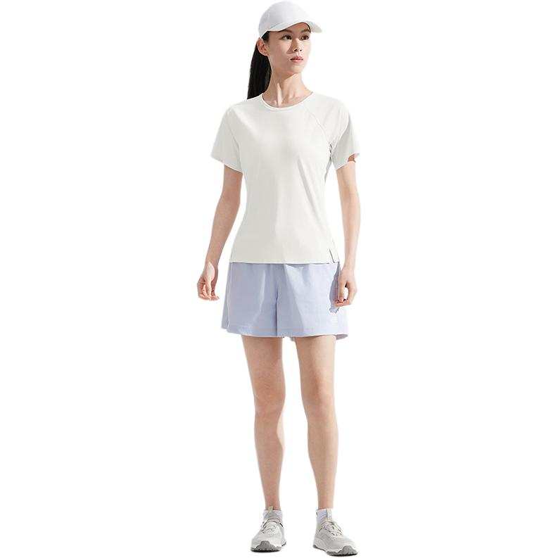 THE NORTH FACE SUN SMOOTH Quick Dry T Shirts Women's QLI/Dune White