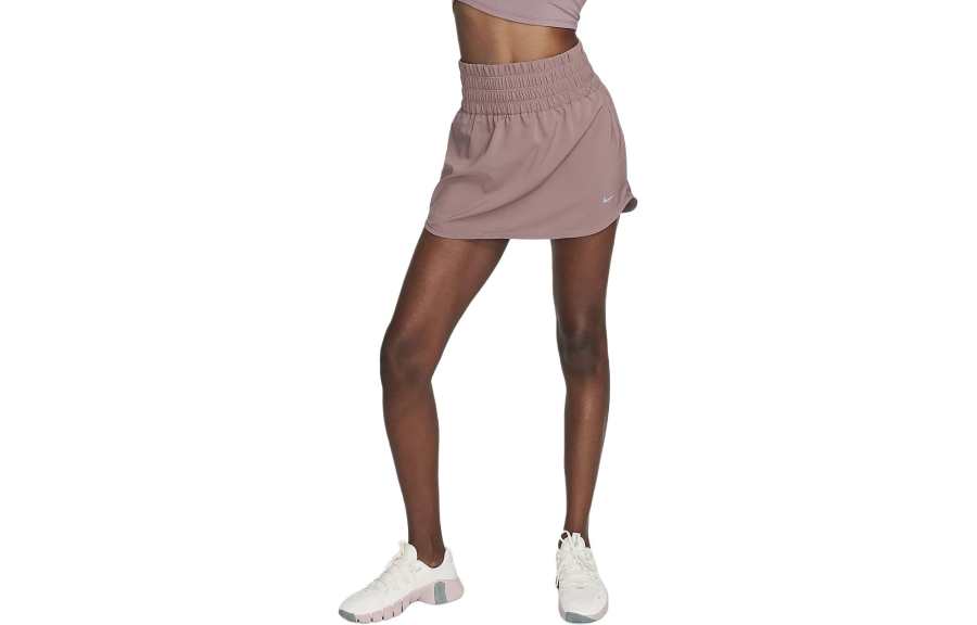 Nike Nike Dri FIT Ultra High Waisted Skort Casual Short Skirts Women's Smokey Mauve