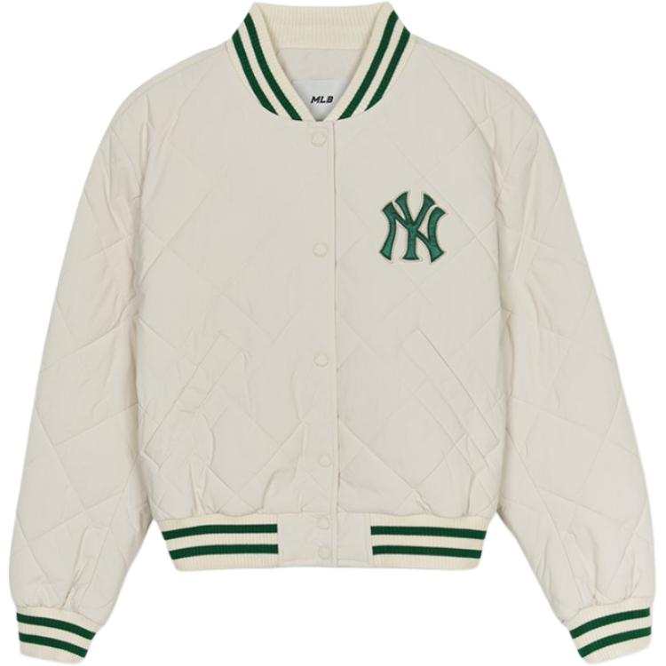 MLB Varsity New York Yankees Jacket Women's Dark Cream