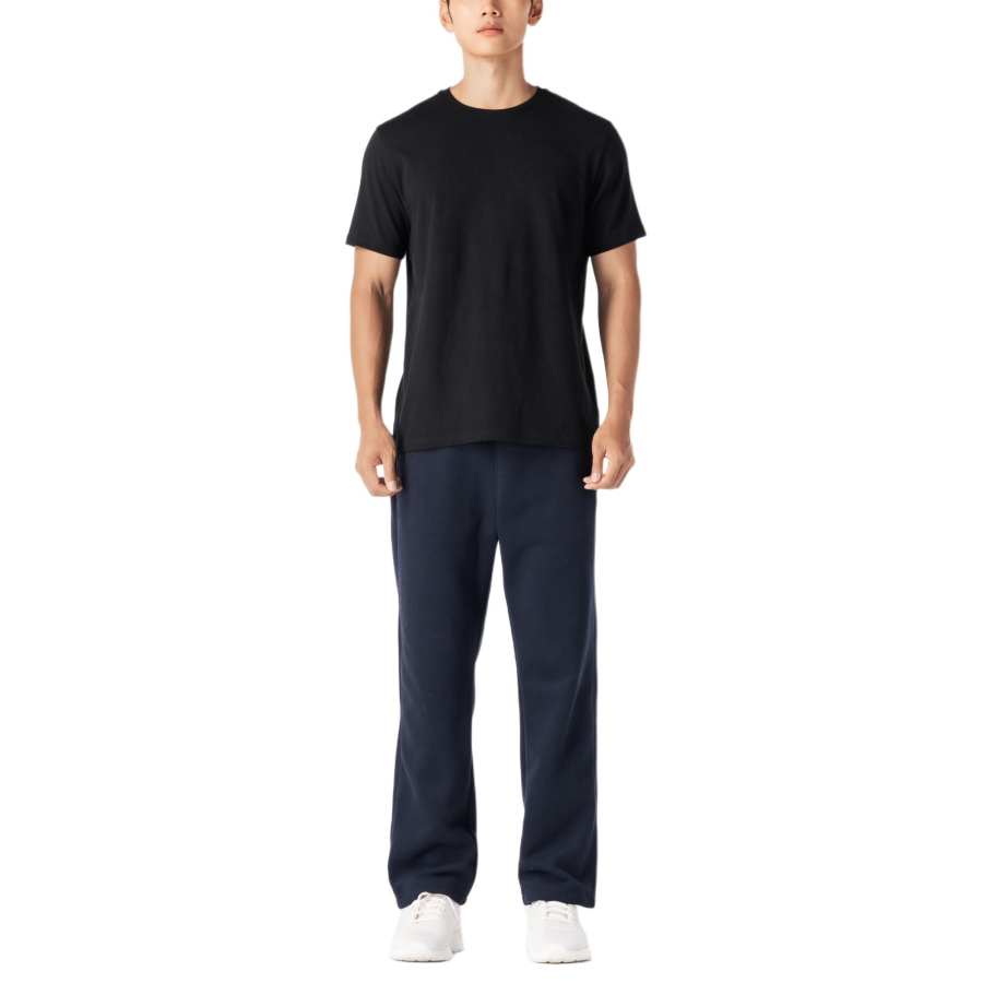 DECATHLON DOMYOS Fleece Pants Men's Blue Black