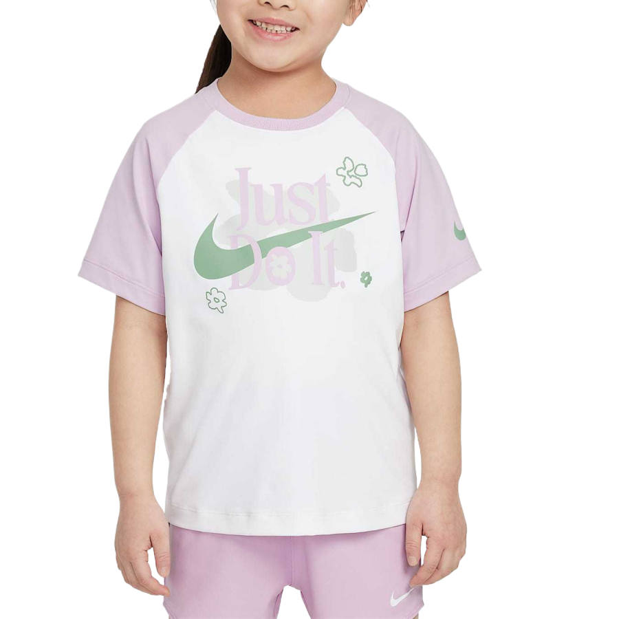 Nike Nike T Shirt SS25 Wildflower Pink Purple Children Aged 3 7 Years Old