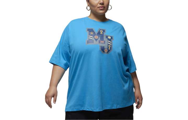Nike Nike x Jordan Drop Shoulder Sleeve T Shirt Women's Blue