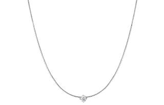 ZEGL 925 Sterling Silver Synthetic Cubic Zirconia Necklaces Women's