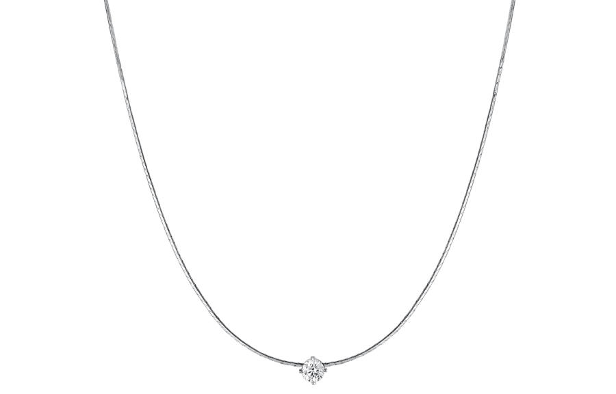 ZEGL 925 Sterling Silver Synthetic Cubic Zirconia Necklaces Women's