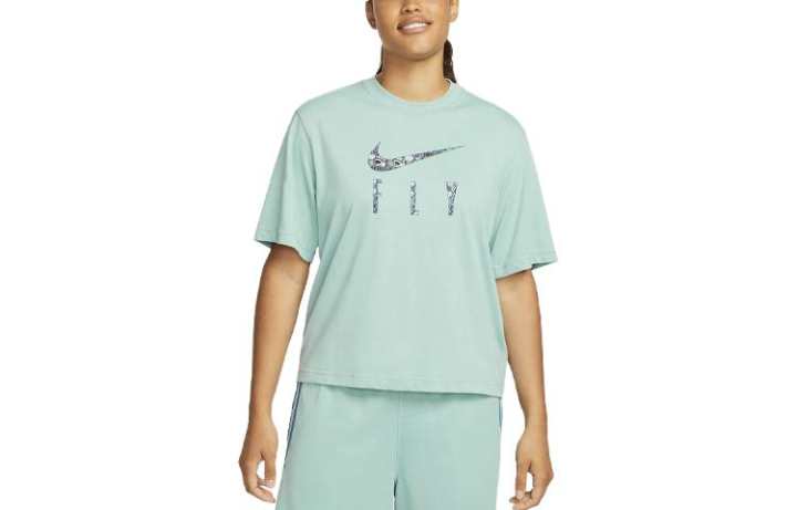 Nike Nike T Shirts Women's Mineral Crew Neck Moderate Straight Fit