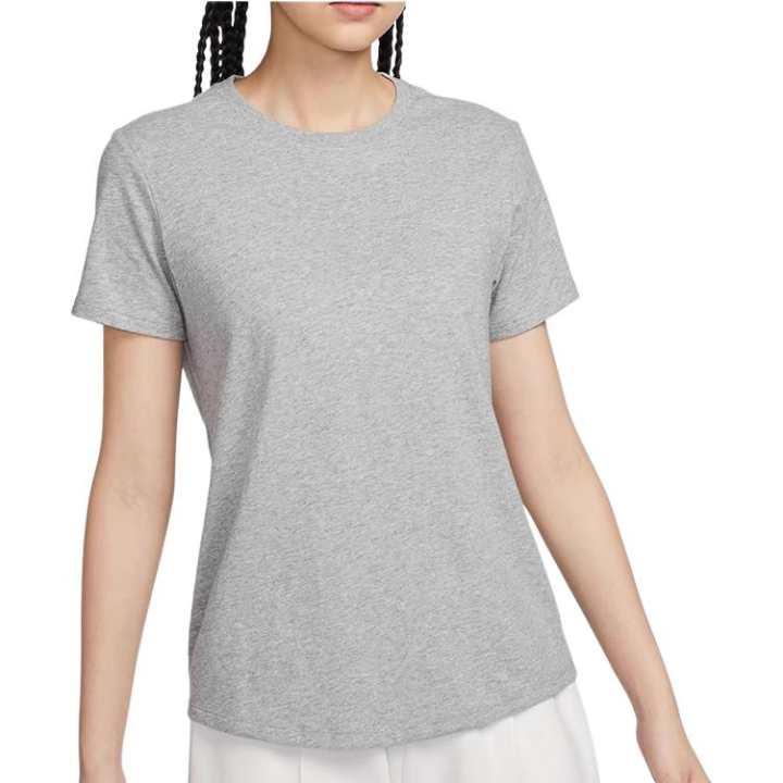 Nike Nike T Shirts Women's Gray Crew Neck Moderate