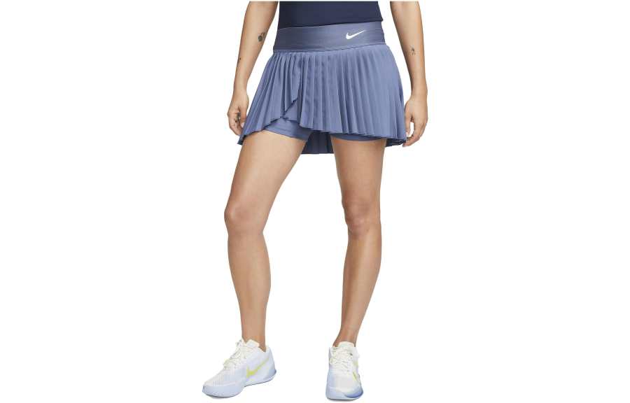 Nike Nike Casual Short Skirts Women's Diffused Blue Moderate Short Pleated Skirt