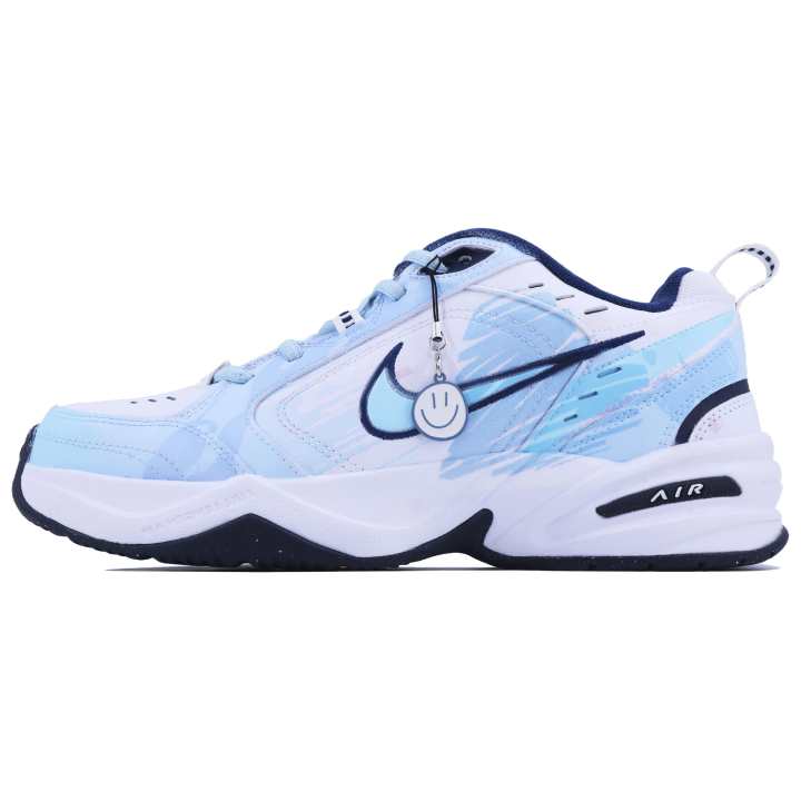 Nike Nike Air Monarch 4 White Navy Maris Sal Bubble SDS Abrasion Resistant Abrasion Resistant Low top Chunky Sneakers Unisex