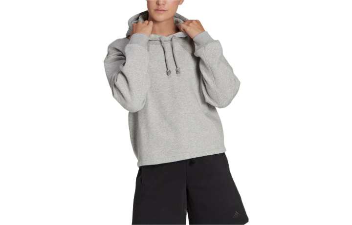Adidas Adidas Sweatshirts Women's Gray Hooded Moderate Regular