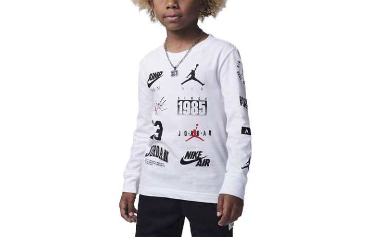 Jordan Jordan Kids T Shirts Crew Neck Moderate
