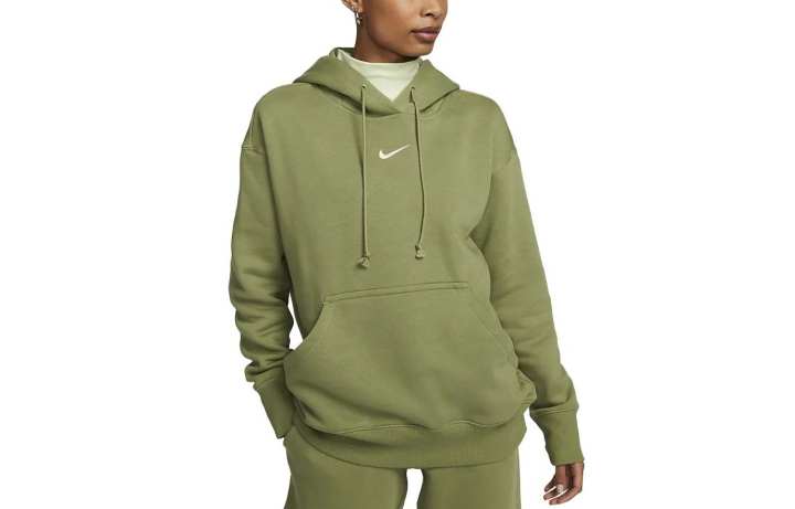 Nike Nike Sweatshirts Women's Gray Green Hooded Moderate Other