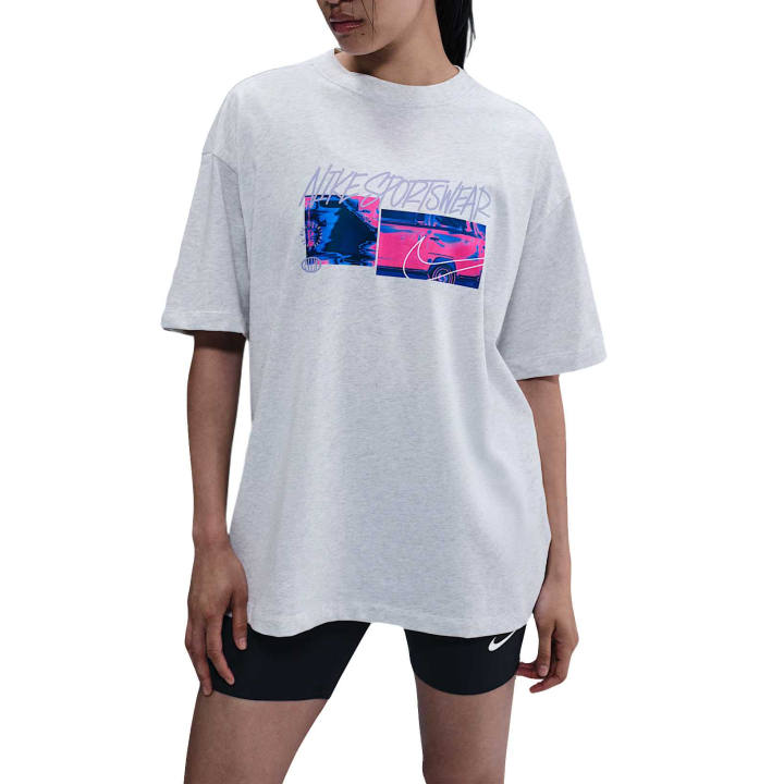 Nike Nike Sportswear Regular T Shirt Women's White Purple