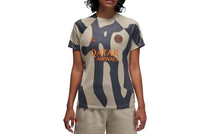 Jordan Jordan Paris Saint Germain Strike Third Soccer Jerseys Women's Lime Gray Crew Neck Moderate