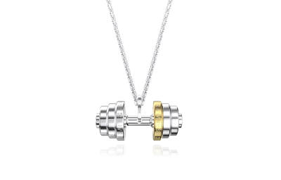 RAWNESS Titanium Steel Sporty Style Niche Necklace Unisex Bright Silver Trendy Brand Accessories