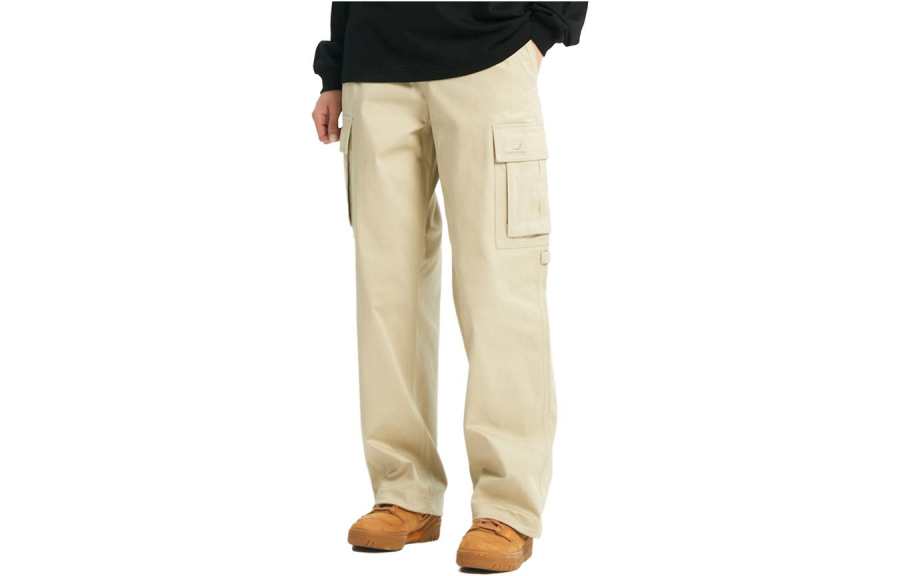 New Balance New Balance Casual Pants Unisex Beige Moderate Wide Leg Pants