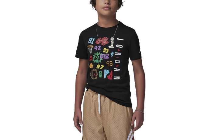 Jordan Jordan Kids T Shirts Crew Neck Moderate