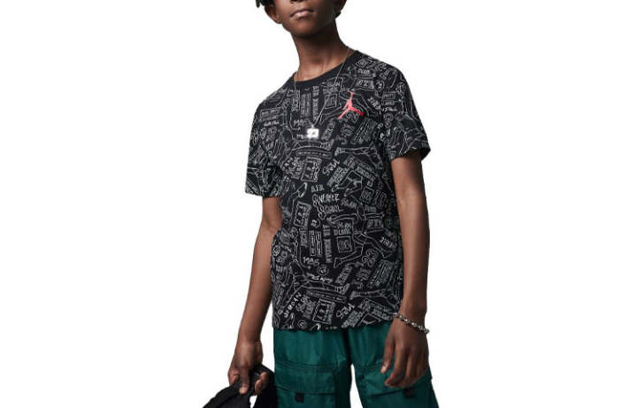 Jordan Jordan Kids T Shirts Crew Neck Moderate