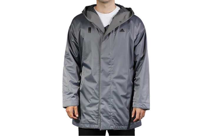 Adidas Adidas Jackets Men's Gray Hooded Moderate Other