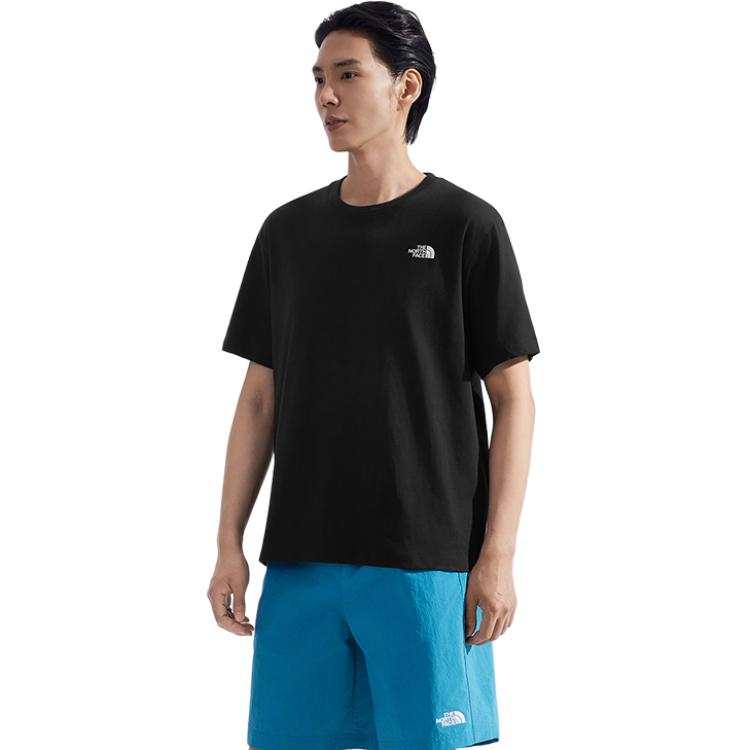 THE NORTH FACE T Shirts Unisex Cosmic Black Crew Neck Moderate Straight Fit