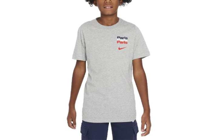 Nike Nike T Shirt Paris Saint Germain Gray Kids'