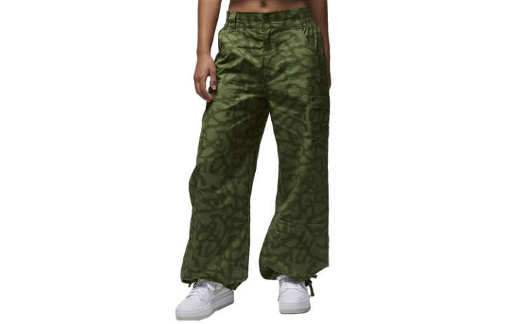 Jordan Jordan Casual Pants Women's Green Moderate Cuffed Pants