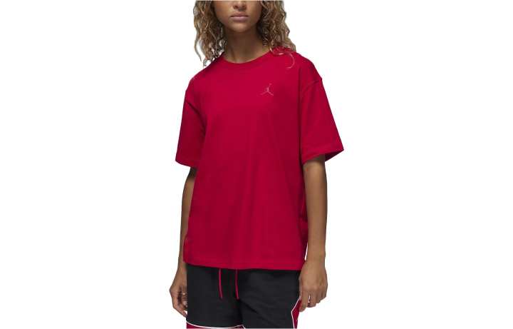 Jordan Jordan T Shirts Women's Red Crew Neck Moderate Other