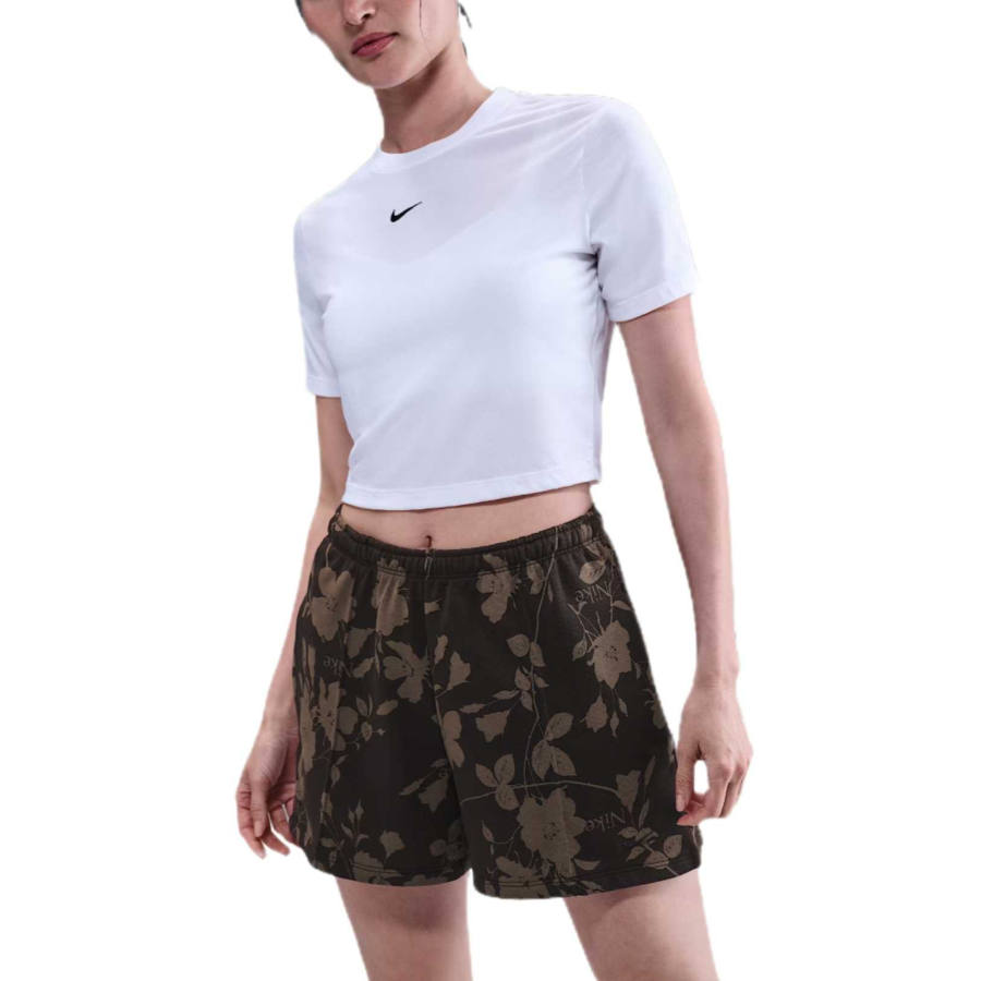 Nike Nike SportswearSwoosh Chill Terry Casual Shorts Women's Black Brown