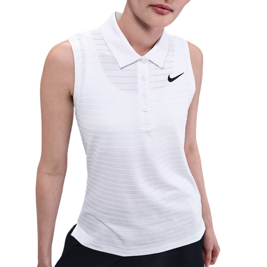 Nike Nike Victory Women's Dri FIT Sleeveless Striped Golf Polo