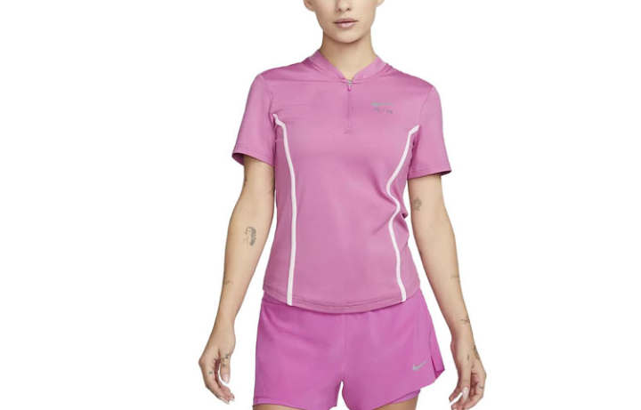 Nike Nike Drop Shoulder Sleeve T Shirt Women's Fuchsia
