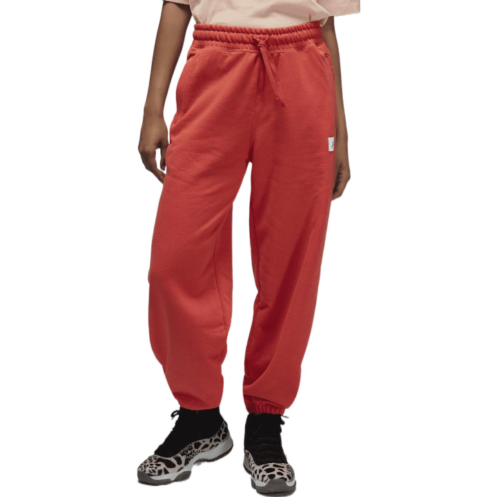 Jordan Jordan Flight Casual Pants Women's Red Moderate Cuffed Pants