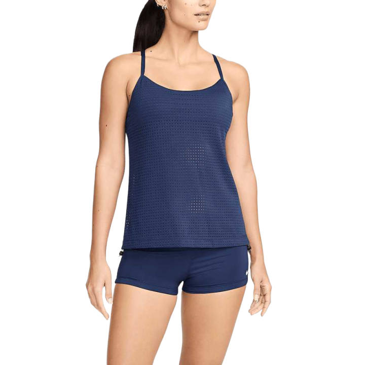 Nike Nike Essential Women's Layered Tankini Top Bikini Women's Midnight Marine