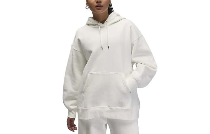 Jordan Jordan Flight Fleece Sweatshirts Women's White Hooded Moderate Regular