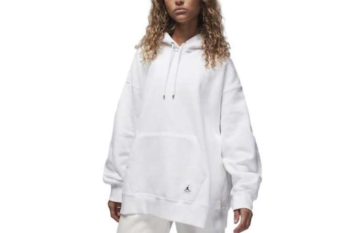 Jordan Jordan Sweatshirts Women's White Hooded Moderate Regular