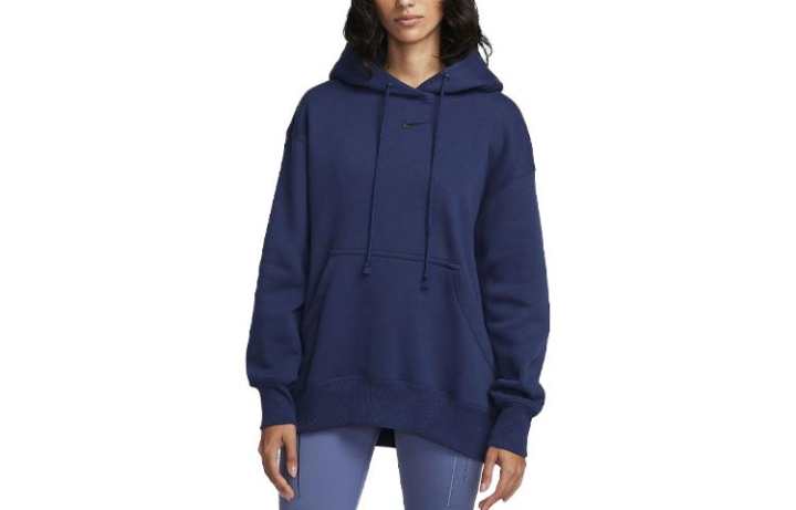 Nike Nike Sweatshirts Women's Marine Blue Hooded Moderate Regular