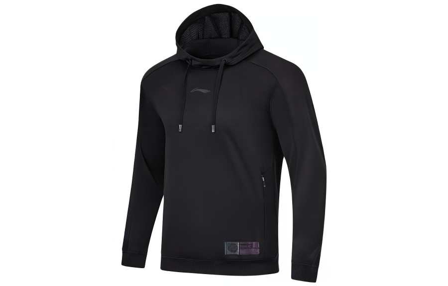 Li-Ning Li Ning Basketball Collection Sweatshirts Men's Black Hooded Moderate Regular