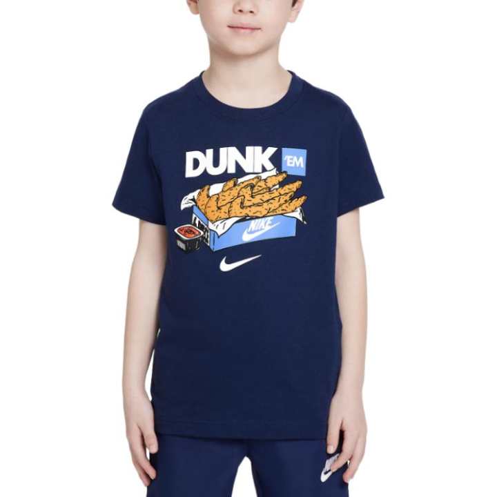 Nike Nike Dunk T Shirt Midnight Marine Blue Children Aged 3 7 Years Old