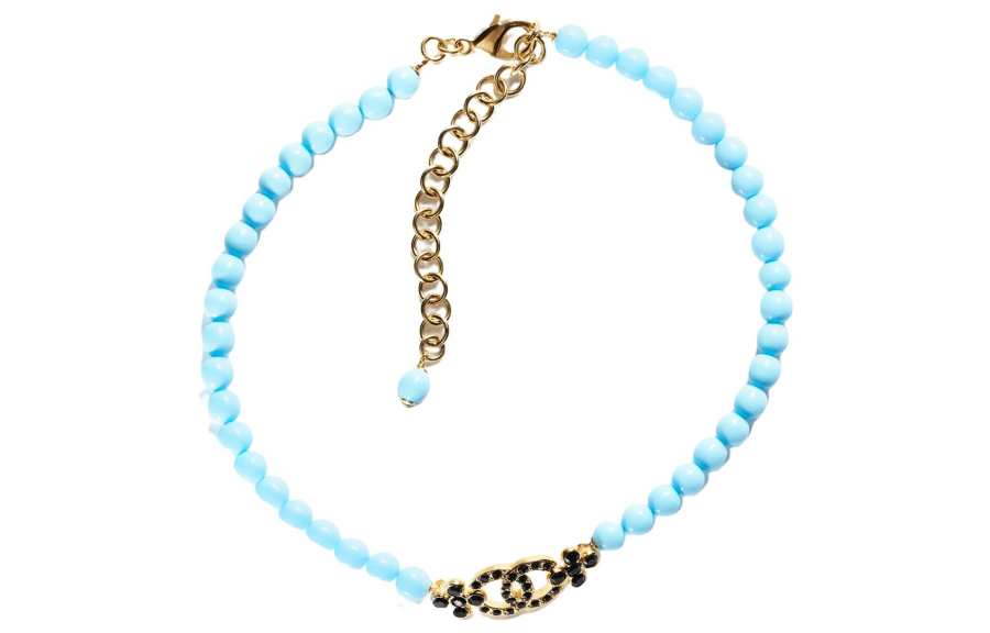 Chanel 1986-1988 logo-detail choker