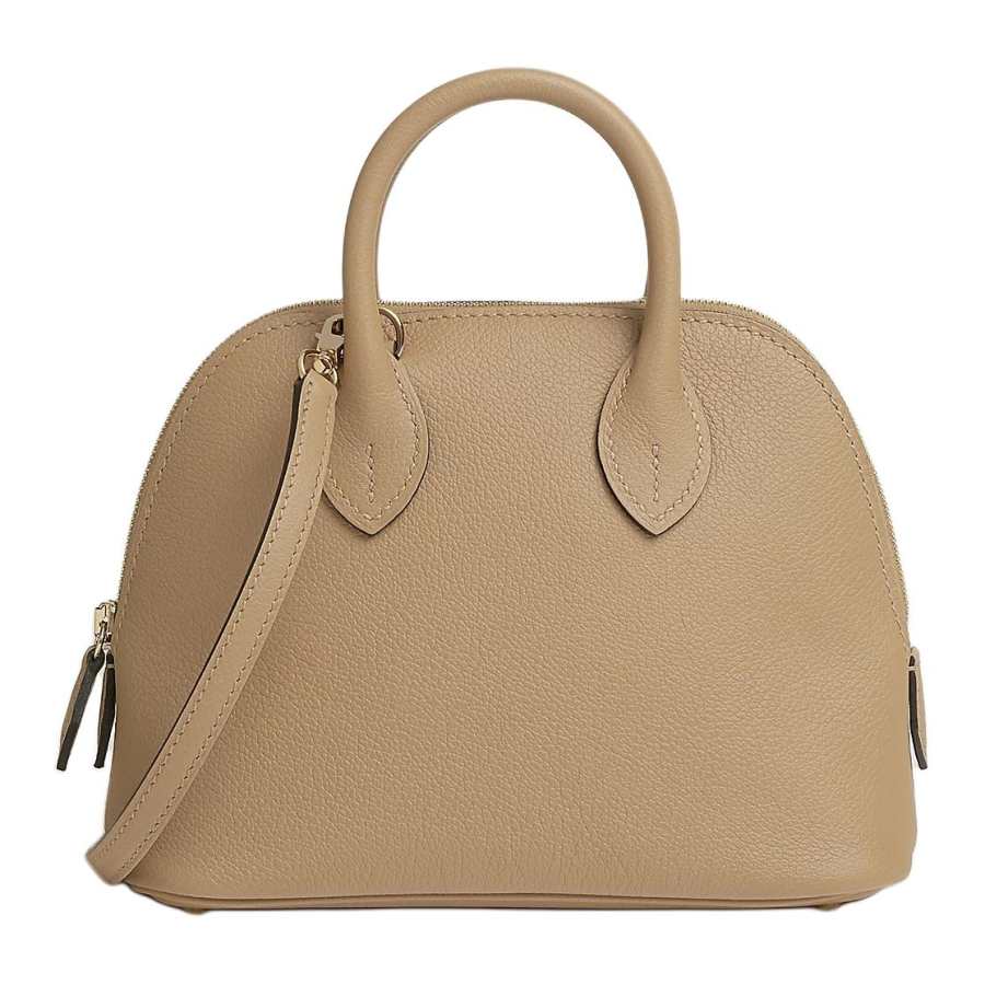 HERMES Bolide Evercolor Calfskin Crossbody Handbag 18 Women's S2 Trench Coat Beige