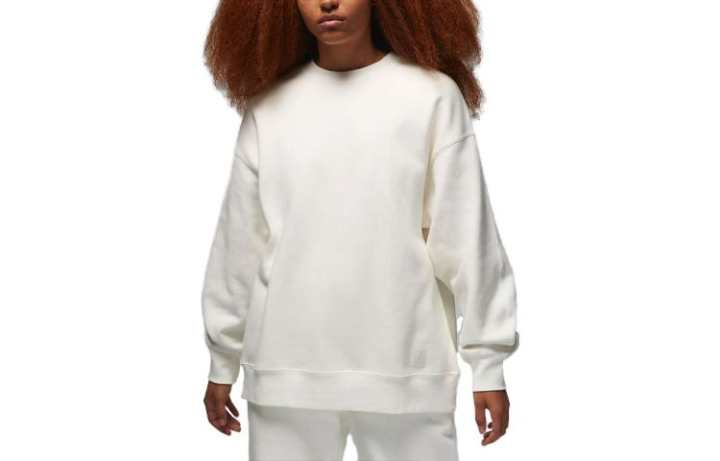 Jordan Jordan Sweatshirts Women's White Crew Neck Moderate Regular