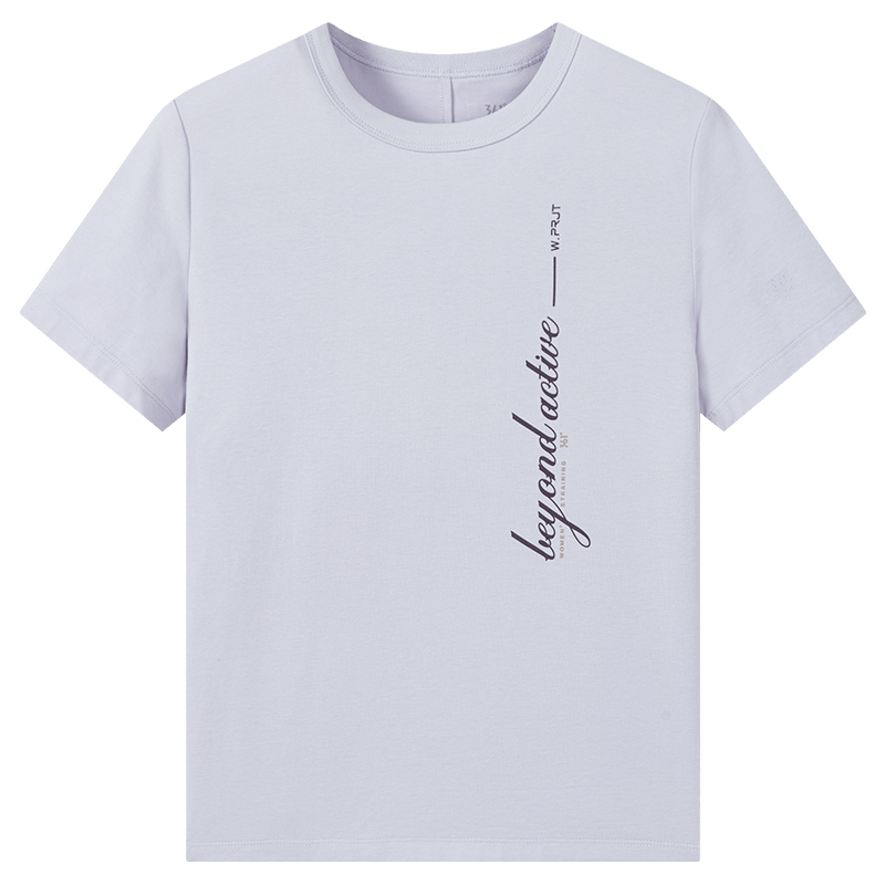 361° T Shirts Women's Purple Crew Neck Thin Straight Fit